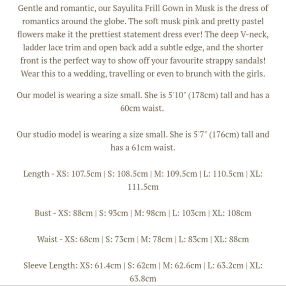 Sayulita Frill Gown Maxi Dress Musk Spell Designs - Picture 16 of 16